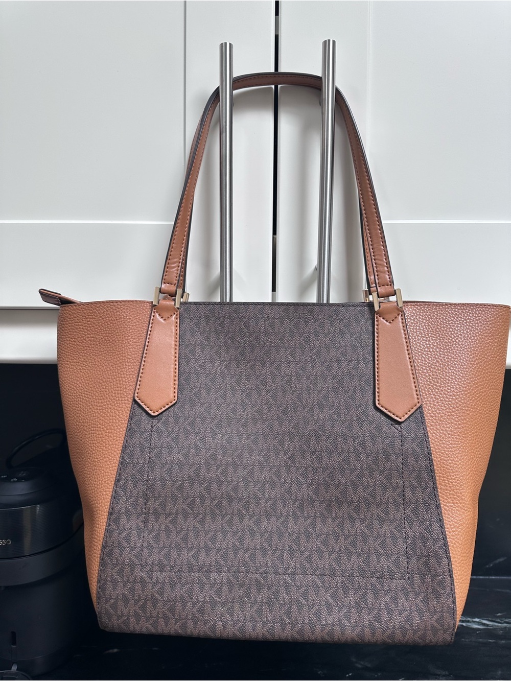 Michael Kors Brown and Tan Signature Tote